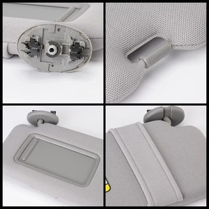 Para Toyota Auris <span class=keywords><strong>Corolla</strong></span> <span class=keywords><strong>2008</strong></span>-2013, parasol <span class=keywords><strong>Interior</strong></span> de coche con espejo, parasol gris, lado del pasajero izquierdo y derecho del conductor - Product Image 3