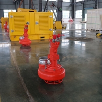 Pompe à eaux usées submersible hydraulique OEM 60-80 lpm, débit élevé 320 m³/h, pompe à déchets sur mesure basée sur plans, usine