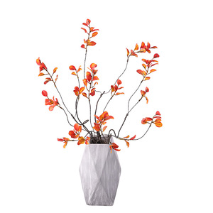 Bouquet de feuilles d'érable artificielles de 55 cm de haut, fleurs en soie rouge pour la décoration de la maison, décoration d'automne - Product Image 5