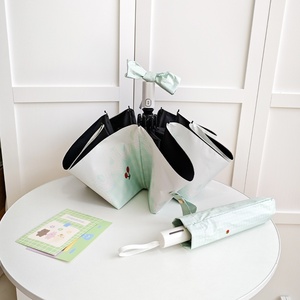 <span class=keywords><strong>Parapluie</strong></span> mignon pour femmes, cadeau d'affaires, pour les jours ensoleillés et pluvieux, compact, portable, entièrement automatique, <span class=keywords><strong>haut</strong></span> <span class=keywords><strong>de</strong></span> <span class=keywords><strong>gamme</strong></span>, pliable, protection solaire - Product Image 3