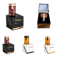 Boîte cadeau personnalisée de luxe en verre pour sachet de miel avec bouchon métallique - Emballage vide