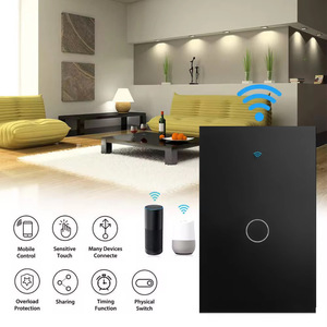 UOULYN US 10A Interruttore a Muro Smart WIFI a 1 Gang con Pannello in Vetro 120*75mm per Casa, Supporta Connessione Wi-Fi - Product Image 3