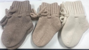 <span class=keywords><strong>Chaussettes</strong></span> personnalisées en cachemire pour bébé nouveau-né chaussons en <span class=keywords><strong>laine</strong></span> mérinos tricotés de luxe pour l'hiver - Product Image 5