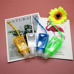 ขวดใส่เจลแอลกอฮอล์แบบพกพา ซิลิโคน สกรีนโลโก้ได้ ง่ายต่อการเปิด พร้อมเชือกห้อย สำหรับธุรกิจและของขวัญส่งเสริมการขาย - Product Image 4