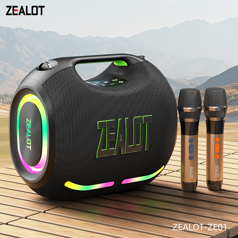 ZEALOT ZE01 Portable 120W Waterproof Speaker with 2 Wireless