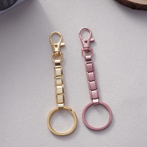 New Trendy Italian Bracelet Charms <b>Key</b> <b>Ring</b> Waterproof Stainless Steel Diy <b>Silver</b> Rose Gold Italian Charm <b>Key</b> Chain - Product Image 4