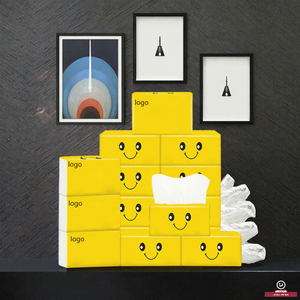 Mouchoirs en papier personnalisés en gros avec logo OEM, marque privée, <span class=keywords><strong>petits</strong></span> mouchoirs faciaux <span class=keywords><strong>2</strong></span> plis, mouchoirs magiques en vrac, pâte de bois vierge - Product Image 3