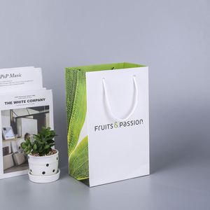 Sac de shopping en papier kraft de luxe, grand format, personnalisé avec votre propre logo, impression offset, sac cadeau en papier avec ruban - Product Image 2