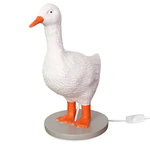 Statue amusante d'<span class=keywords><strong>oie</strong></span> pondant des œufs, veilleuse USB, mignonne lampe <span class=keywords><strong>de</strong></span> table en forme <span class=keywords><strong>de</strong></span> canard, lanternes animales pour la décoration intérieure - Product Image 6