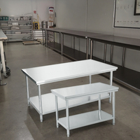 Table de préparation en acier inoxydable pour restaurant, table de travail en métal pour cuisine commerciale, table de travail en acier inoxydable pour hôtel