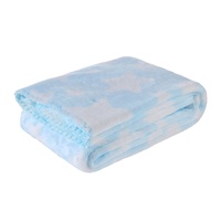 Ensemble cadeau de couverture en coton pour bébé garçon, ours en peluche doux et mignon personnalisé, couverture épaisse pour nouveau-né