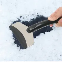 Nettoyeur de neige Portable en plastique inoxydable, outil de nettoyage, pelle à glace en acier inoxydable, pare-brise de voiture, grattoir de neige