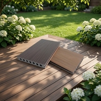 Plancher composite extérieur haut de gamme en WPC co-extrudé