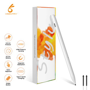 ปากกาสไตลัสแบบแอคทีฟสำหรับแท็บเล็ต รองรับแรงกด 4096 ระดับ ป้องกันการสัมผัสโดยฝ่ามือ โปรโตคอล USI2.0 ตรวจจับมุมเอียง ดูดติดด้วยแม่เหล็ก ชาร์จผ่านพอร์ต Type-C - Product Image 2