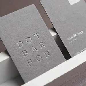 Custom Design Paper Business Card With Printing Hot Stamping Embossed Logo Business Card Luxury