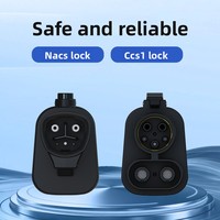 Adaptateur NACS vers CCS1 DC 300A, étanche IP65, connecteur de charge rapide DC, adaptateur de chargeur de voiture, adaptateur de surchargeur pour véhicules électriques CCS1