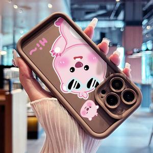 เคสซิลิโคนลายการ์ตูนน่ารักป้องกันการตกสำหรับ iPhone 16 15 14 13 12 <span class=keywords><strong>11</strong></span> PRO MAX - Product Image 3