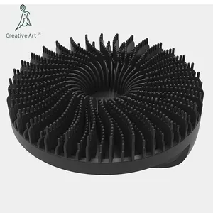 Soft Silicone Shower Brush Skin and Hair Cleansing Body Wash Scrubber Gentle Massage Brushing Tool