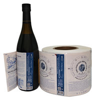 Papel de textura de lujo impresión UV punto personalizado embalaje de vino etiqueta multicapa hoja de oro en relieve etiquetas de vino tinto para botellas
