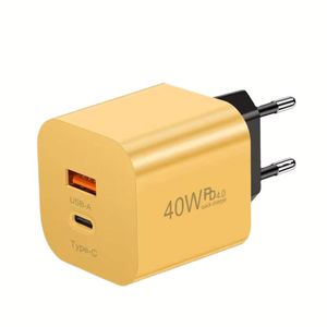 PD20W 40W Fast Charging Travel <b>Adapter</b> <b>Type</b> <b>C</b> PD Charger 40W US EU Mobile Phone Wall Charger for IPhone/Samsung/Huawei/Xiaomi - Product Image 1