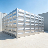 Réservoir d'eau en acier inoxydable soudé |   Réservoir de stockage sanitaire sur mesure en SUS304/316 pour l'eau potable