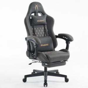 High Quality Vintage Brown Leather Ergonomic Gaming Chair New Design Revolving Reclining Swivel with Comfortable <b>Footrest</b> - Product Image 2