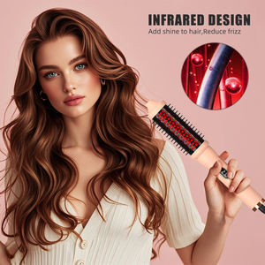 Thermischer Dual-Voltage Infrarot Beheizter Rundhaar-Multi-Styler Haarlocken-Heizkamm Glätteisen Heißluftbürste - Product Image 3