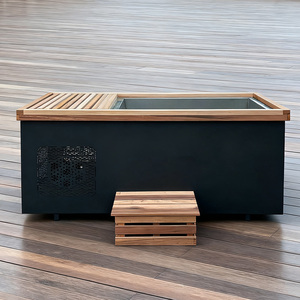 Icemend อ่างอาบน้ำกระโดดเย็นแบบกำหนดเอง304SS ถังไม้ซีดาร์สีแดงอ่างอาบน้ำไม้ทั้งหมดในหนึ่งอ่างอาบน้ำน้ำแข็ง - Product Image 1