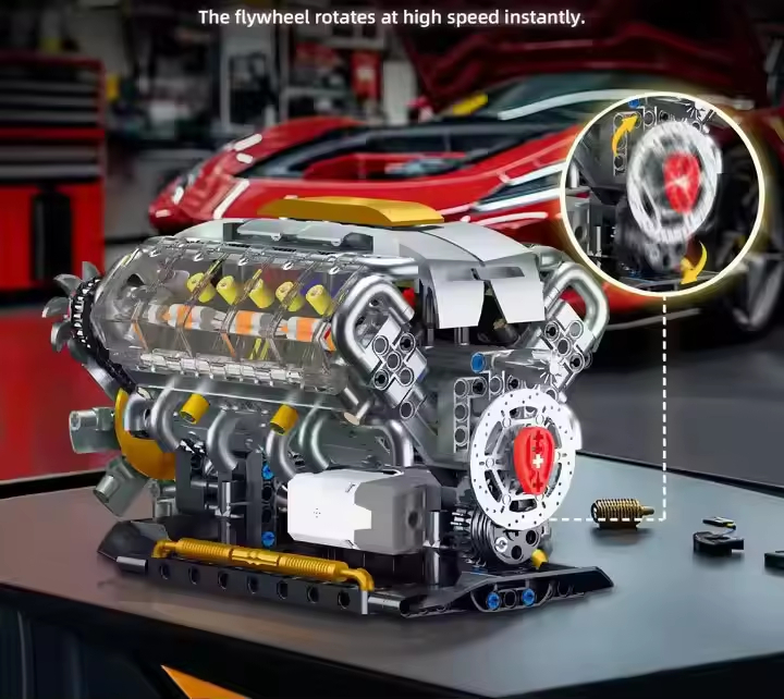 mini car engine assembly kit toy