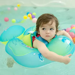 3 חודשים עד 6 שנים נגד Flip ולהחליק פעוט בריכה לצוף לתינוקות ילדים לשחות מותניים מאמן לשחות טבעת תינוק צף