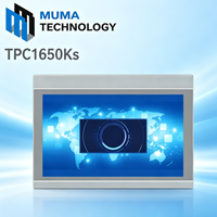 Écran tactile HMI MCGS 15,6 pouces TPC1650Ks RS-485/RS-232 Ethernet Résolution 1920x1080 Matériau aluminium Guangdong Industriel