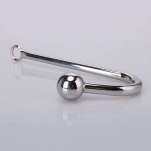 Vente chaude Jouet Anal <span class=keywords><strong>Gode</strong></span> Butt Plug Sex Toys Crochet Anal En Métal En Acier Inoxydable avec Une Seule Perle Crochet Anal - Product Image 4
