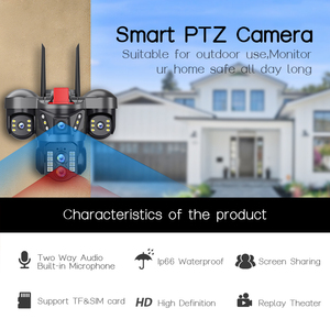 새로운 모델 <span class=keywords><strong>3</strong></span>-렌즈 보안 가로등 돔 카메라 10 배 광학 줌 실시간 CMOS 모니터링 IP67 인체 감지 양방향 오디오 - Product Image 4