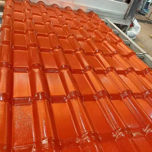 Good sound prevention tile ASA synthetic roof Corrosive resistance roofing tile for House Villa