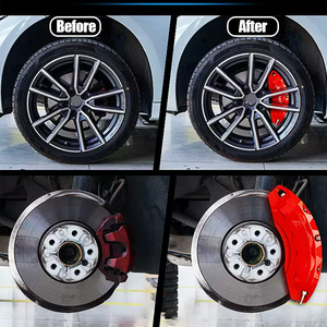 Accesorios para Jetour T2, 4 Cubiertas <span class=keywords><strong>de</strong></span> Caliper <span class=keywords><strong>de</strong></span> <span class=keywords><strong>Freno</strong></span> <span class=keywords><strong>de</strong></span> Aluminio Rojo para Jetour T2 Traveler - Product Image 3