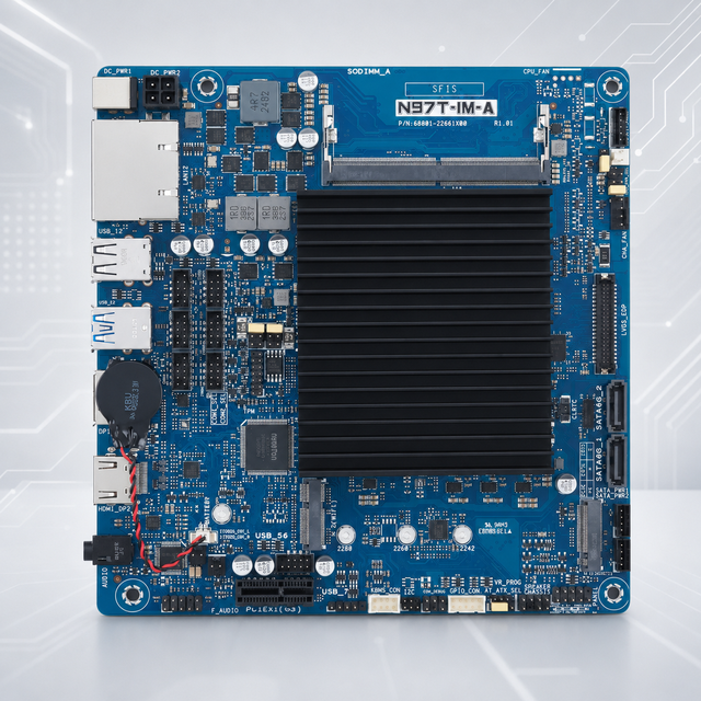 Asus Fan-less thin mini-ITX motherboard with Intel N97 Processor