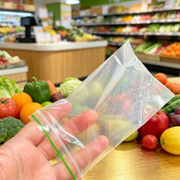 Fruit- en groente ziplock zakken met gusset, op maat gemaakte ziplock zakken voor voedselverpakkingen in de koelkast