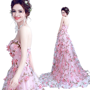 Nouvelle <span class=keywords><strong>Robe</strong></span> de Soirée 2023 en Dentelle de Soja pour Femme – Performance Scénique - Product Image 1