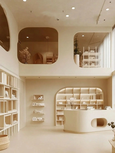 Marble Pet Salon <b>Reception</b> <b>Counter</b> Trendy Pet Boutique Store Design and Full Salon Furniture Supply - Product Image 4