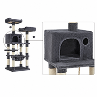 Arbre à chat d'intérieur en sisal doux et pelucheux, multiplateforme, personnalisé, directement de l'usine