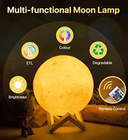 Lampe Coran LED Bluetooth en acrylique personnalisée 16 couleurs 15 cm avec veilleuse ciel étoilé et fonctionnement sur piles