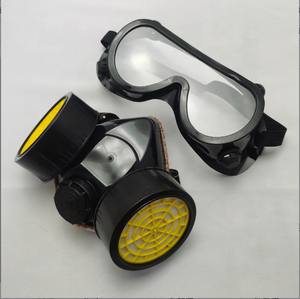 Wiederverwendbare NP 306 vollgesichtsmaske zur schutz vor staub, gas und chemischen stoffen aktive kohlefaserfilter-atemmaske mit schutzbrille - Product Image 1