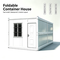 Maison conteneur pliable prête à être expédiée, installation rapide, maison modulaire préfabriquée, bureau mobile portable, cabine de chantier