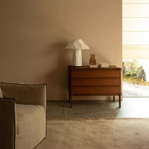 <span class=keywords><strong>Commode</strong></span> rétro moderne à trois tiroirs en chêne massif Armoire de rangement <span class=keywords><strong>vintage</strong></span> de style américain pour <span class=keywords><strong>chambre</strong></span> à coucher salon multi-usages - Product Image 3