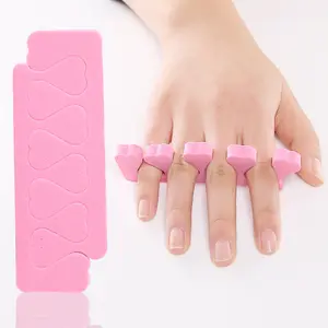 Bulk Nail Art Disposable Soft Finger Separators Pedicure Eva Toe Separator Nail Polish Made Comfortable Sponge Correcting Toes