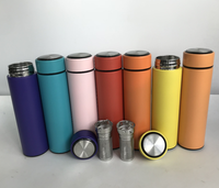 Vente en gros de petits infuseurs à thé en verre borosilicaté Passoire à thé en métal bon marché avec couvercle en liège pour voyage Ustensiles de Noël