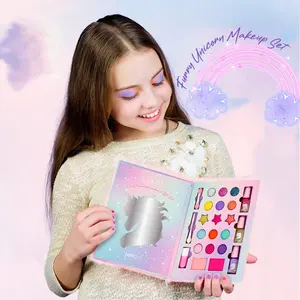 Kids Makeup Kit For Girl Real Make Up Set Washable Makeup Toy For Toddler No Toxic Play Cosmetic
