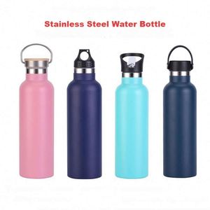 Bouteilles d'eau personnalisées en gros avec logo, bouteilles de sport en acier inoxydable pour cadeaux promotionnels - Product Image 5