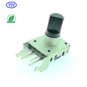 ตัวเข้ารหัสแบบหมุน Bourns PEC12R รุ่นติดตั้งแนวตั้ง RE130F EC12 en12 ขนาด 12 มม. พร้อมสวิตช์กด 24 จุด 12/24 พัลส์ 5 ขา - Product Image 5