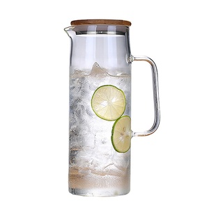 Cool <strong>White</strong> Glass Cold Water <strong>Kettle</strong> with Lid Large Capacity Heat-Resistant Juice Pot Tea Pot for Household Use Tea Set - Product Image 5
